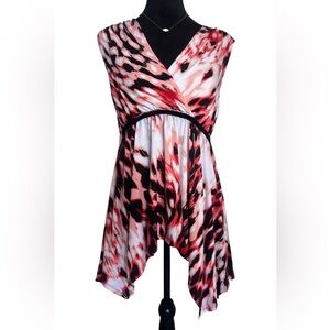 Cocomo Woman’s Small Colorful Chic Sleeveless Mini Wrap Dress